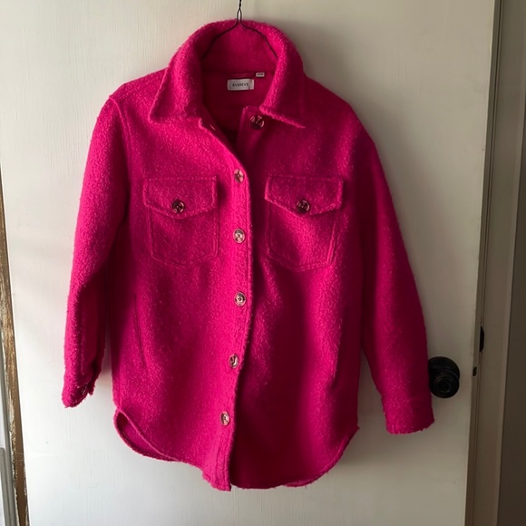 Evereve Jackets & Coats Evereve Pink Shacket Poshmark